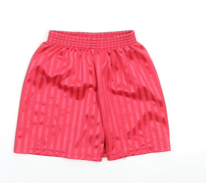 School Trends Boys Red   Sweat Shorts Size 6-7 Years
