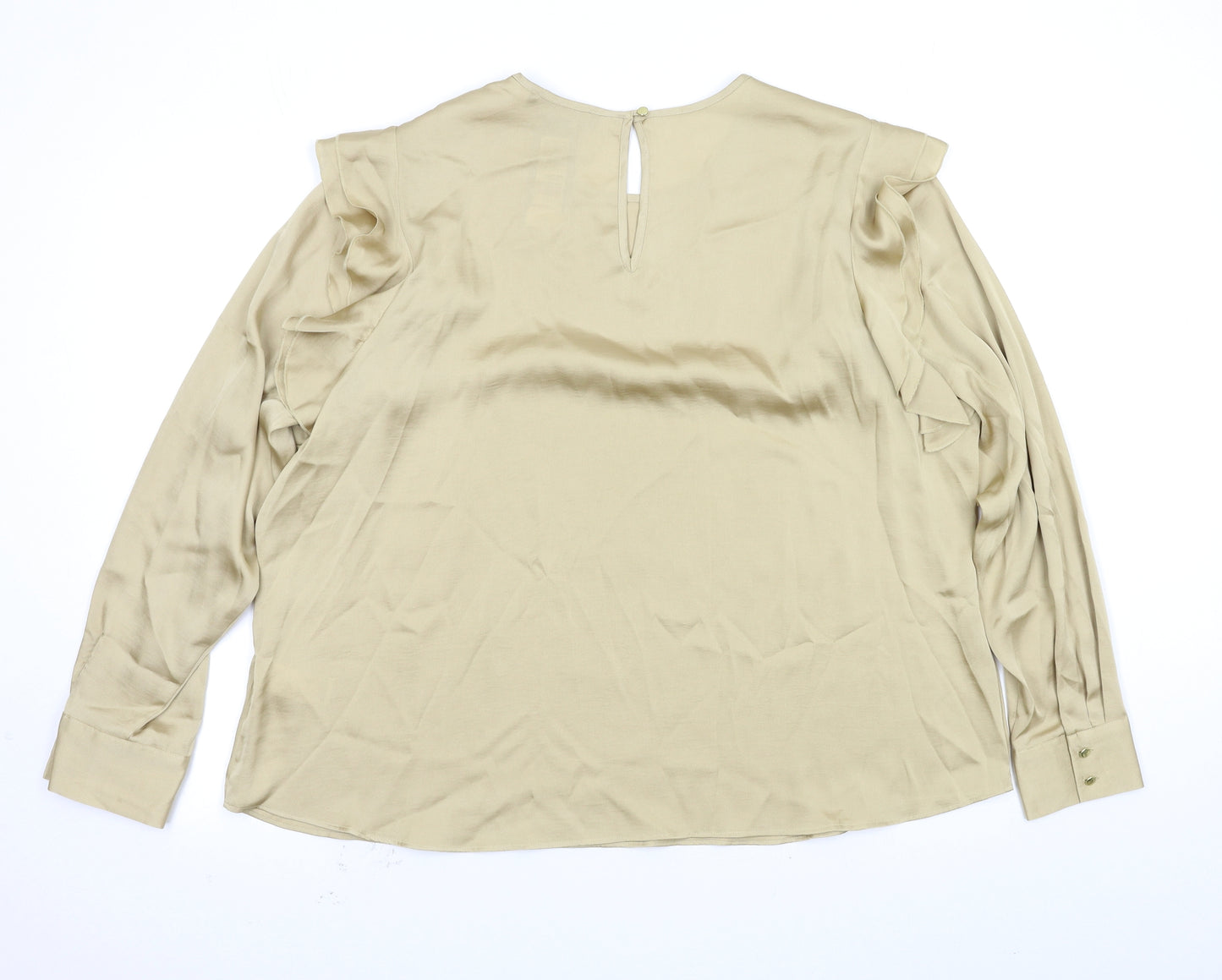 Marks and Spencer Womens Gold   Basic Blouse Size 22