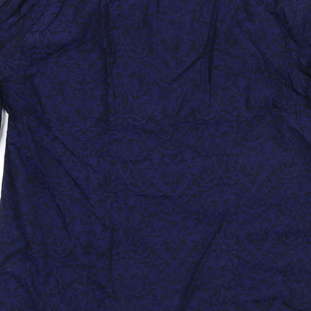River Island Mens Blue    Button-Up Size L
