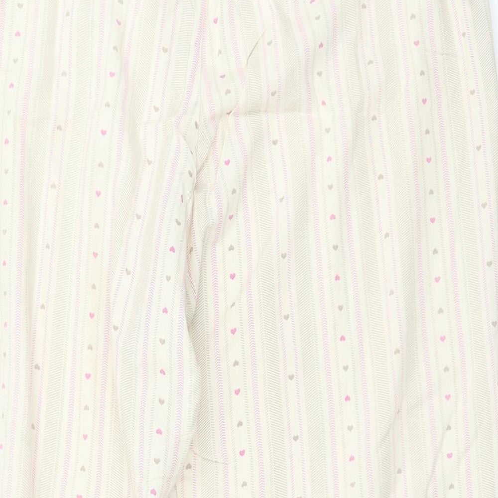 Marks and Spencer Womens Multicoloured Striped  Capri Pyjama Pants Size 16