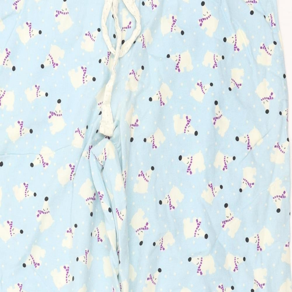 Marks and Spencer Womens Black Polka Dot  Capri Pyjama Pants Size 16