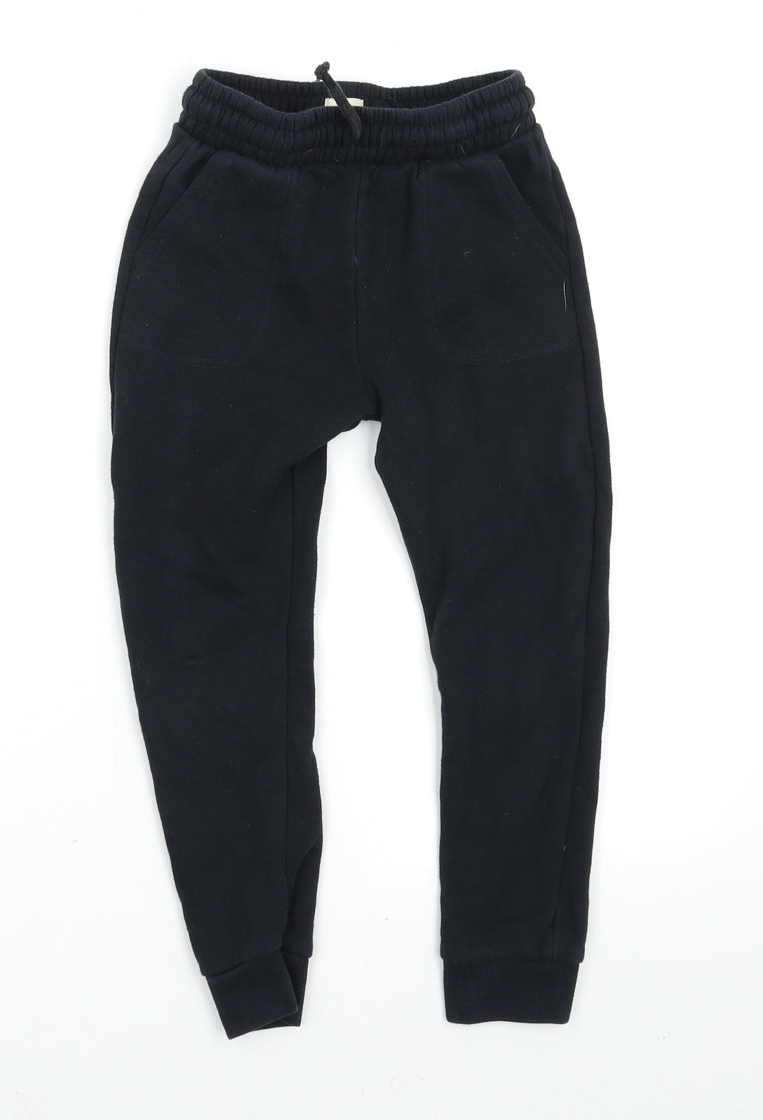 F&F Boys Black   Jogger Trousers Size 6-7 Years