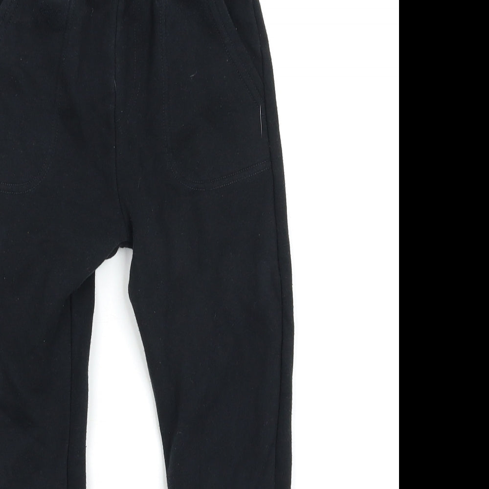 F&F Boys Black   Jogger Trousers Size 6-7 Years