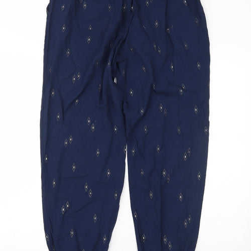 Fat Face Womens Blue   Harem Trousers Size 12 L25 in