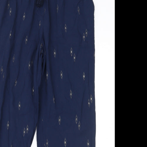 Fat Face Womens Blue   Harem Trousers Size 12 L25 in