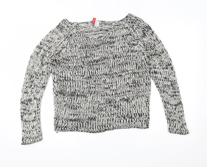 H&M Womens Grey Pullover Jumper Size XS