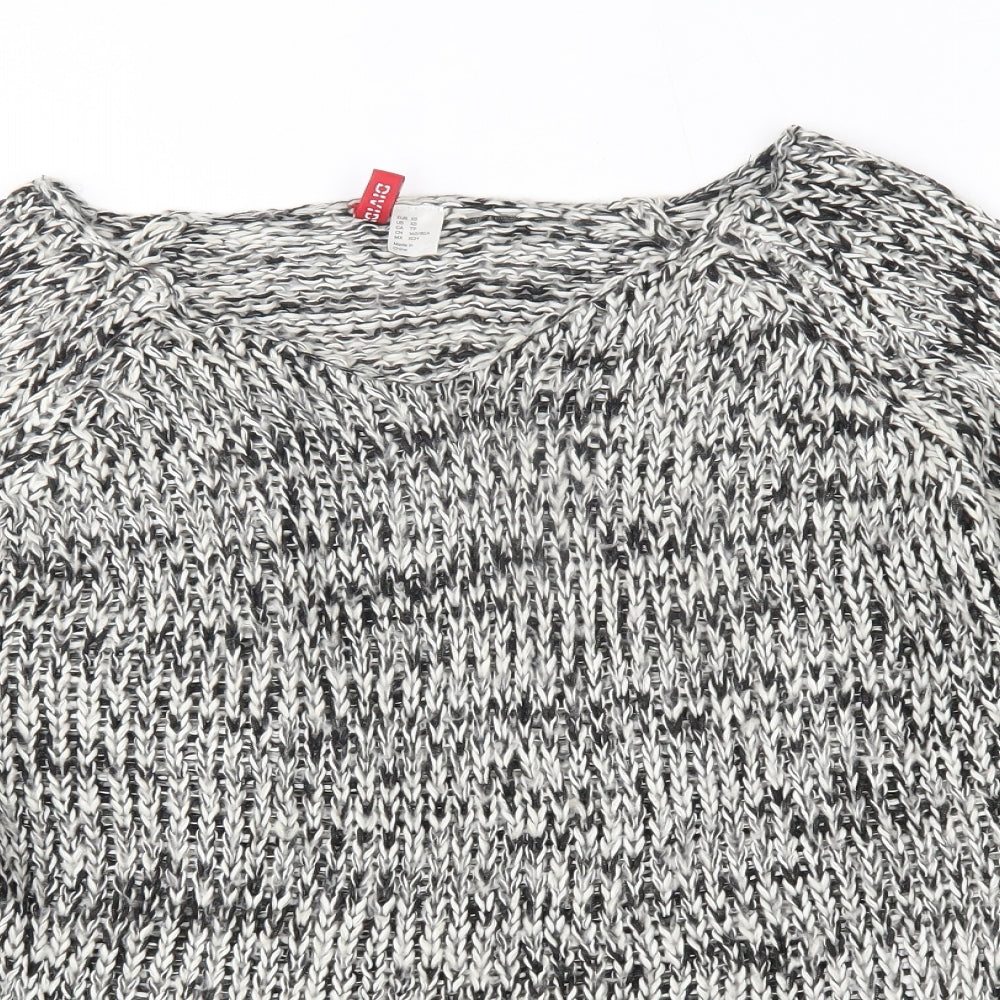 H&M Womens Grey   Pullover Jumper Size XS