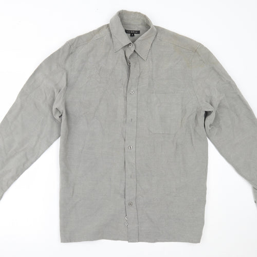 George Mens Grey    Button-Up Size S