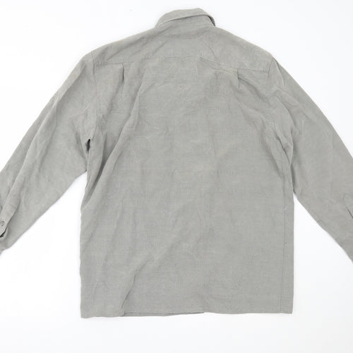 George Mens Grey    Button-Up Size S