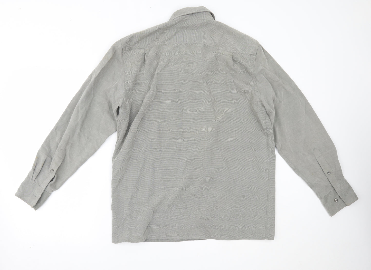 George Mens Grey    Button-Up Size S