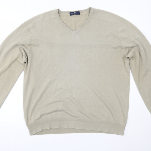 Marks and Spencer Mens Beige   Pullover Jumper Size XL