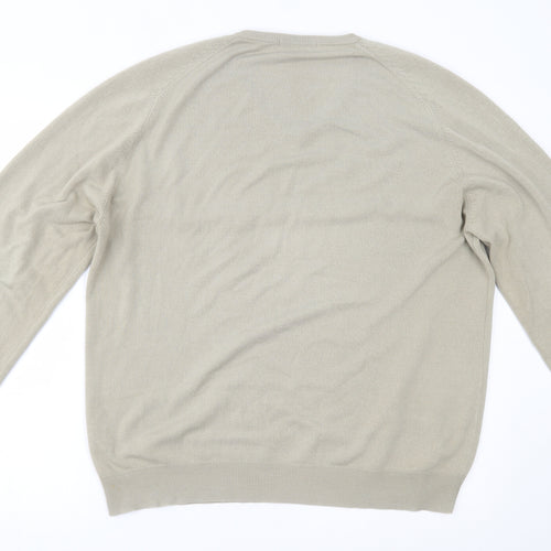 Marks and Spencer Mens Beige   Pullover Jumper Size XL