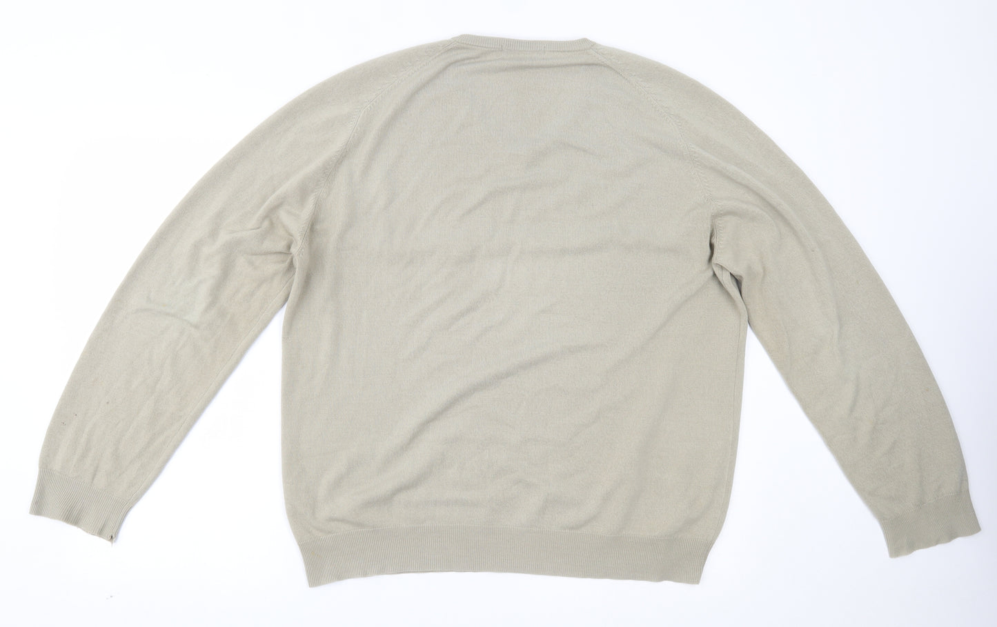 Marks and Spencer Mens Beige   Pullover Jumper Size XL