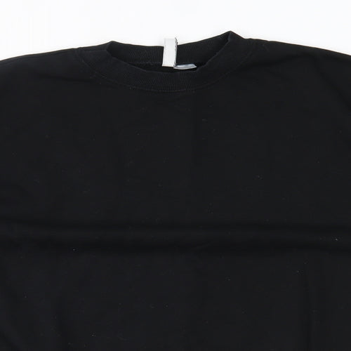H&M Womens Black   Pullover Sweatshirt Size L