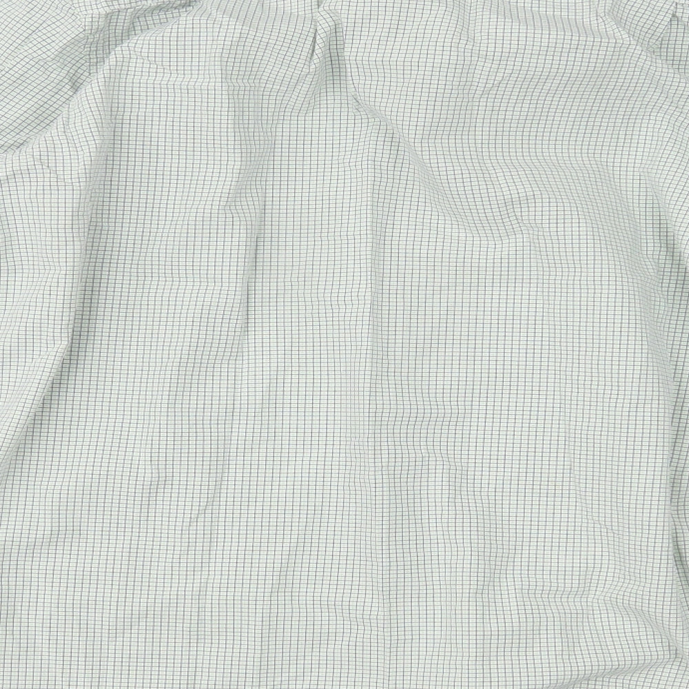 TU Mens Green Plaid   Button-Up Size S