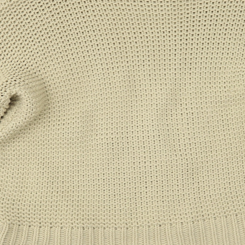 PRETTYLITTLETHING Womens Beige   Pullover Jumper Size M
