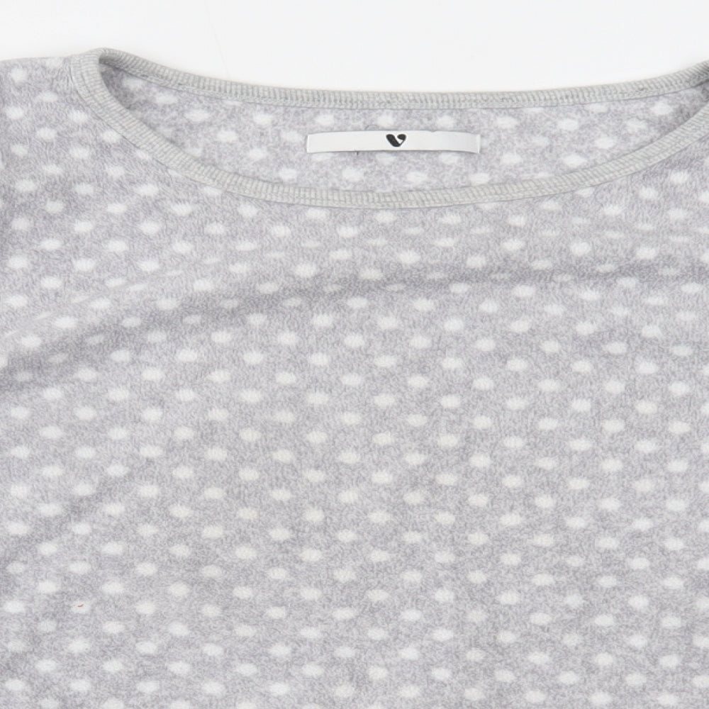Very Womens Grey Polka Dot  Top Pyjama Top Size 16