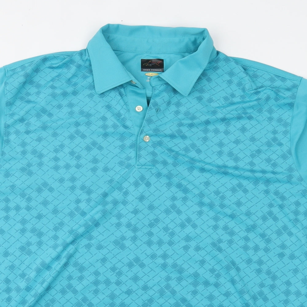 Greg Norman Mens Blue    Polo Size XL