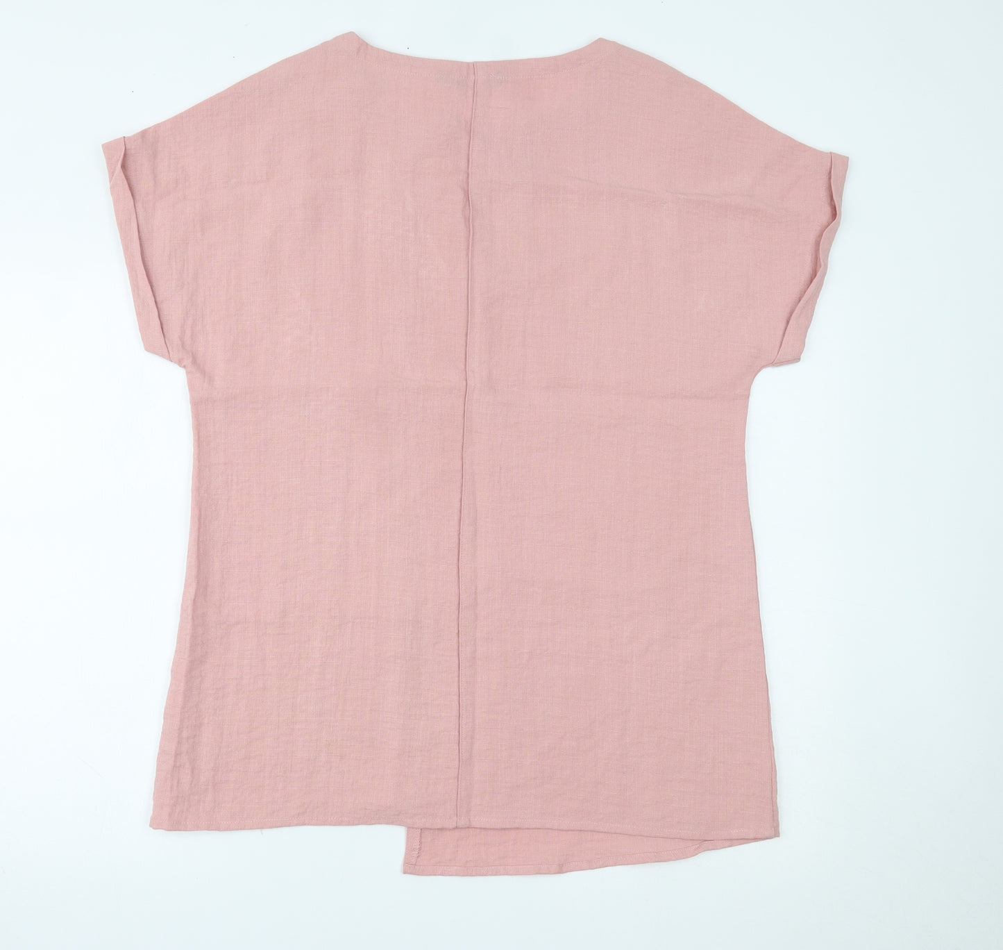 Viza Viz Womens Pink   Basic Blouse Size M