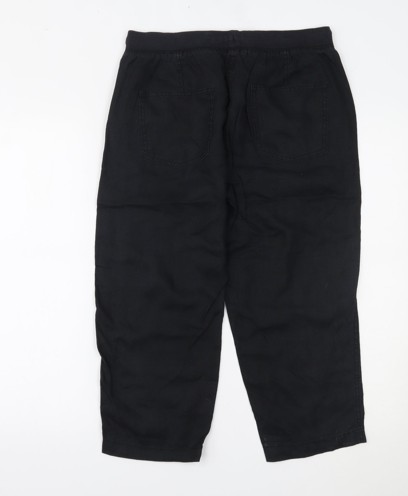Marks and Spencer Womens Black   Trousers  Size 12 L20 in