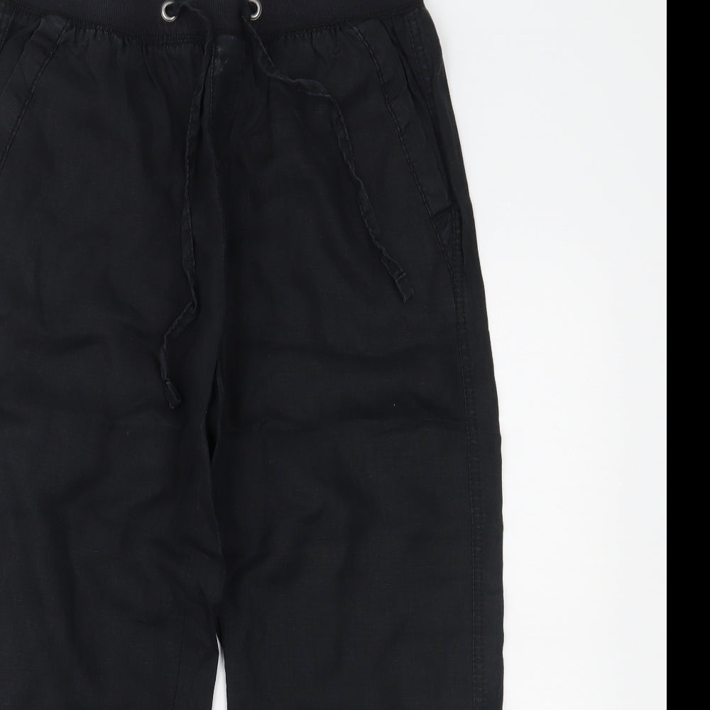 Marks and Spencer Womens Black   Trousers  Size 12 L20 in