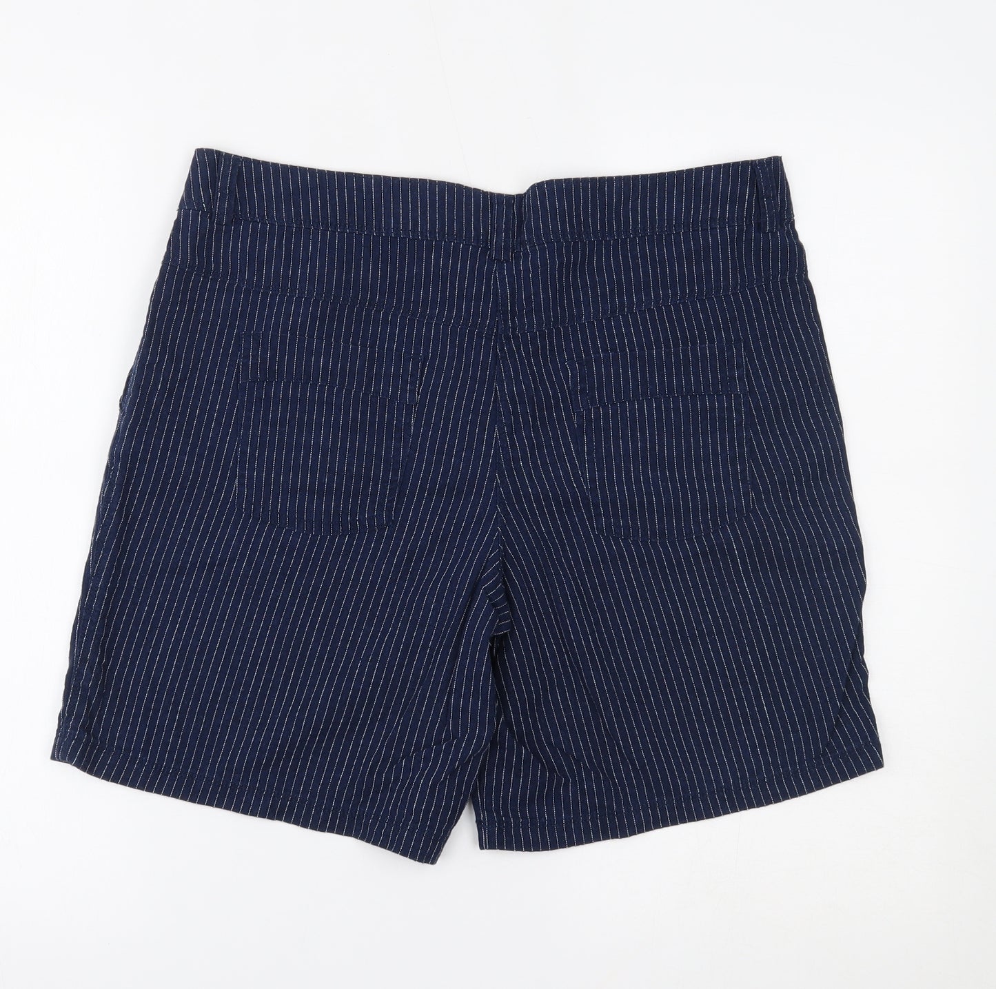 TU Womens Blue   Paperbag Shorts Size 12