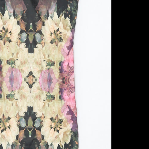 Topshop Womens Multicoloured Floral  Bodycon  Size 8