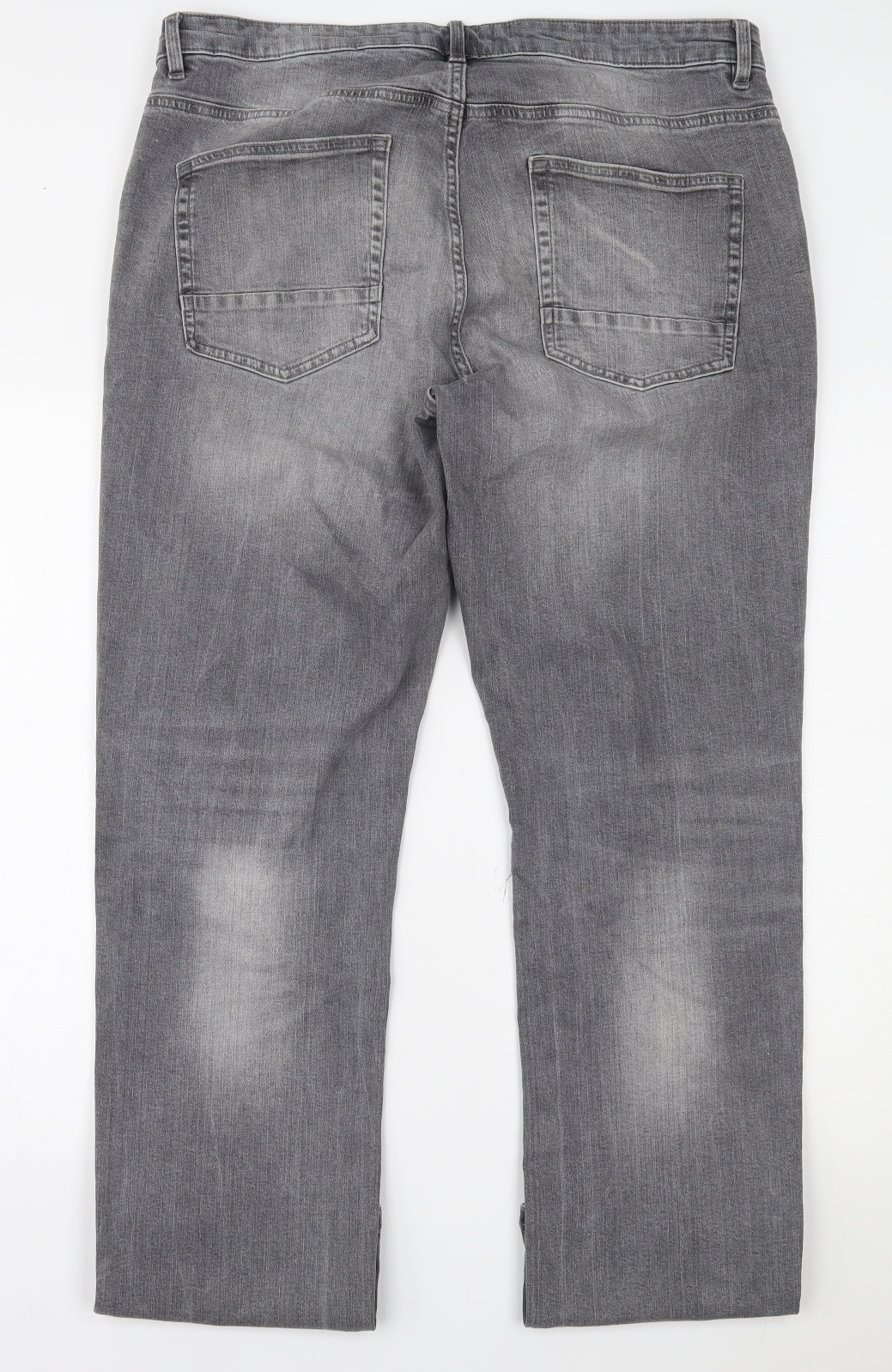NEXT Mens Grey  Denim Straight Jeans Size 38 L33 in
