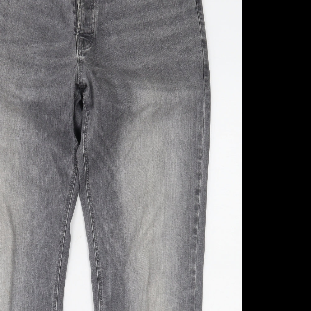 NEXT Mens Grey  Denim Straight Jeans Size 38 L33 in