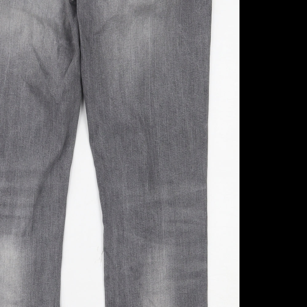 NEXT Mens Grey  Denim Straight Jeans Size 38 L33 in