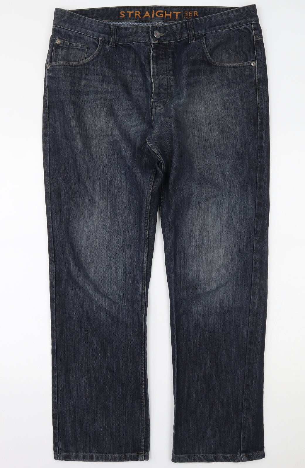 NEXT Mens Blue  Denim Straight Jeans Size 38 L30 in