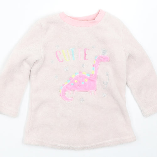 Dream Big Girls Pink Solid  Top Pyjama Top Size 2-3 Years