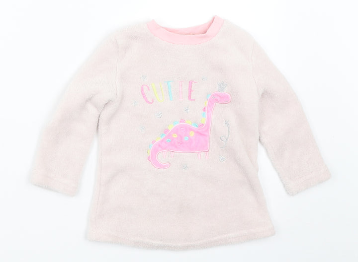 Dream Big Girls Pink Solid  Top Pyjama Top Size 2-3 Years