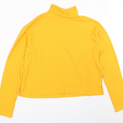 H&M Womens Yellow   Pullover Jumper Size M