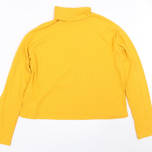 H&M Womens Yellow   Pullover Jumper Size M