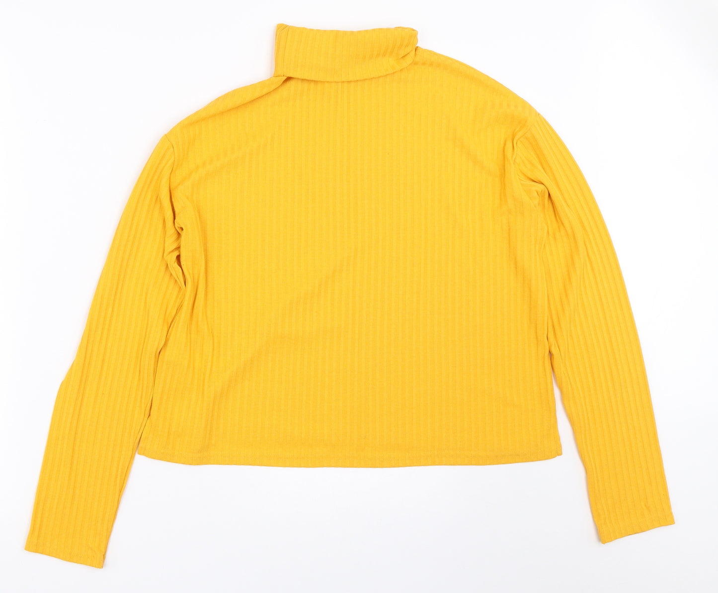 H&M Womens Yellow   Pullover Jumper Size M
