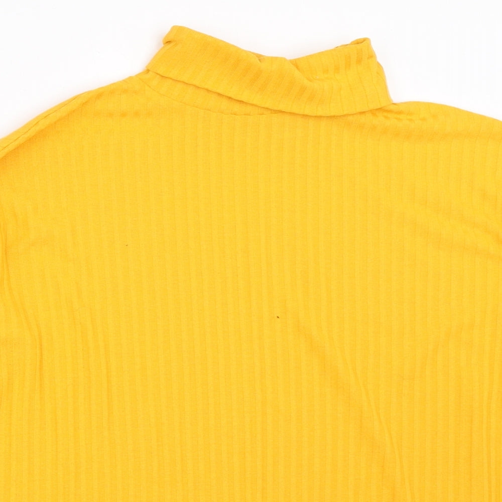 H&M Womens Yellow   Pullover Jumper Size M