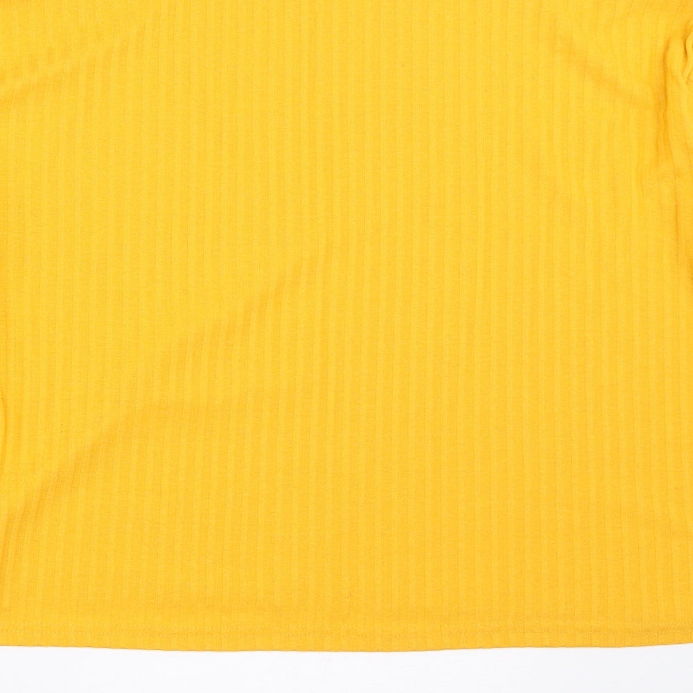 H&M Womens Yellow   Pullover Jumper Size M