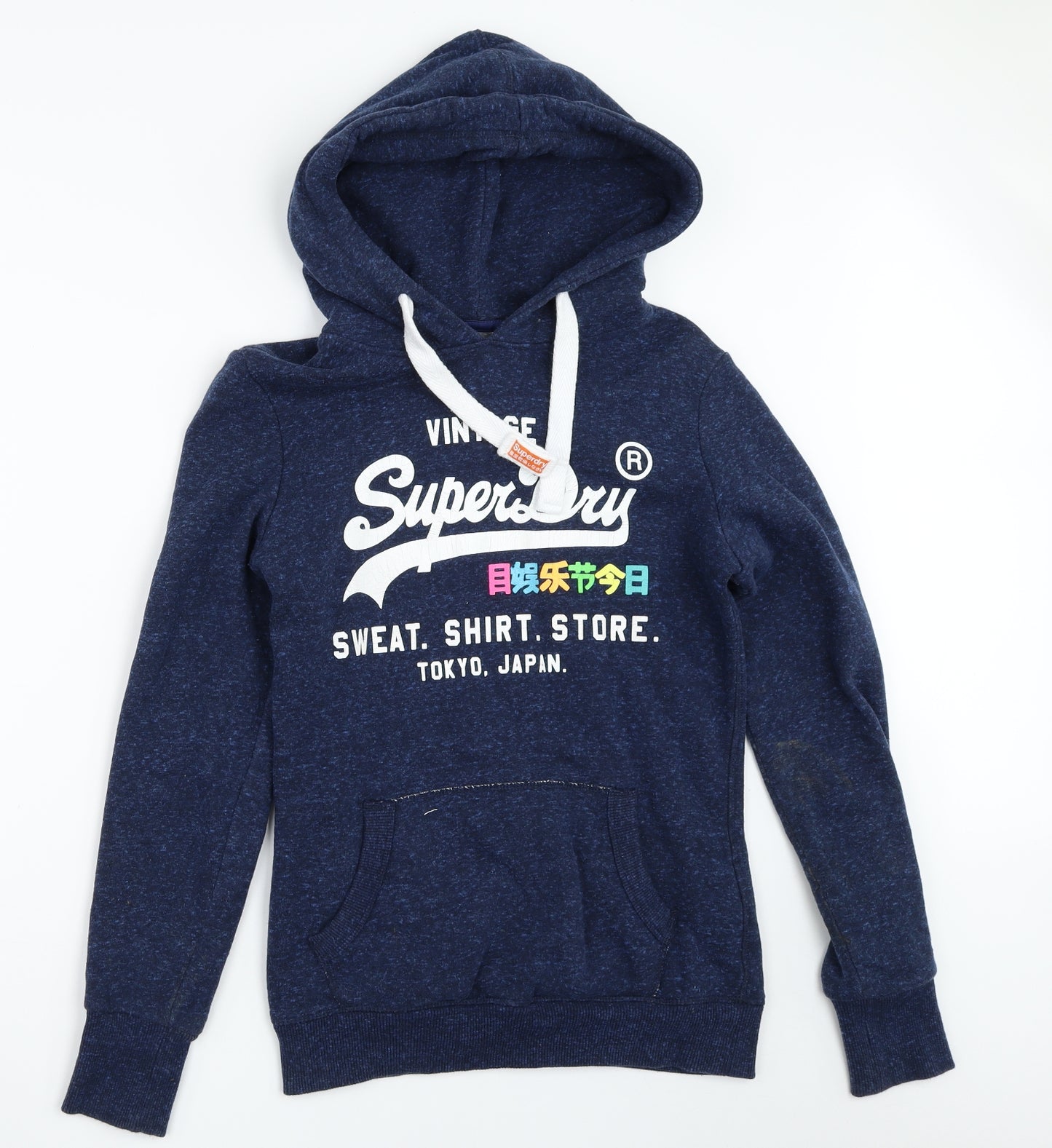 Superdry Womens Blue   Pullover Hoodie Size XS