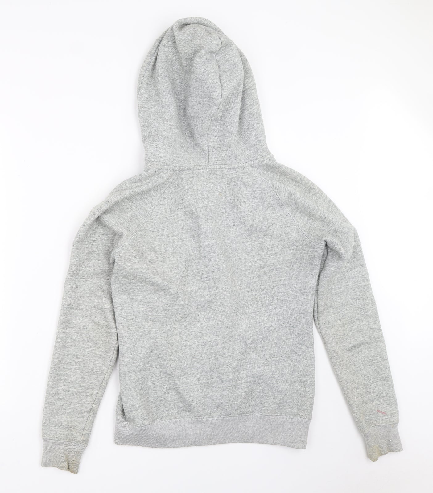 Jack Wills Womens Grey  Cotton Full Zip Hoodie Size 8