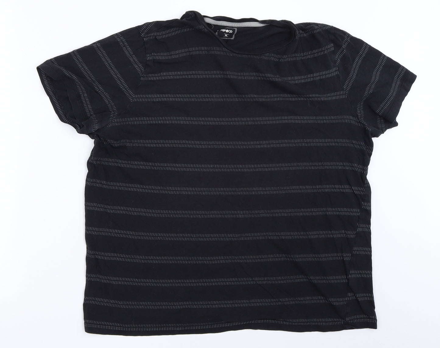 Pep&Co Mens Black    T-Shirt Size XL