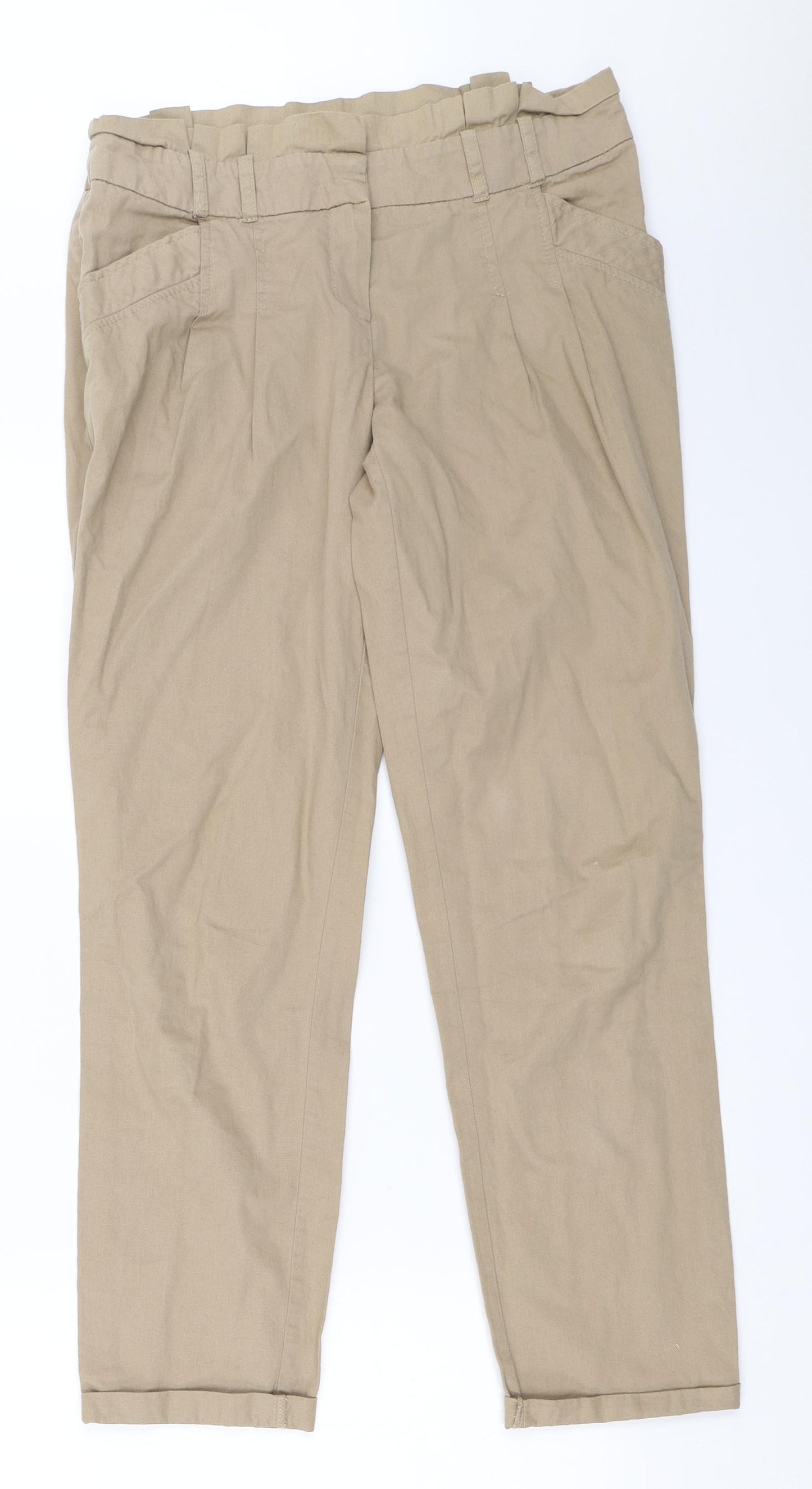 Select Womens Beige   Chino Trousers Size 8 L27 in