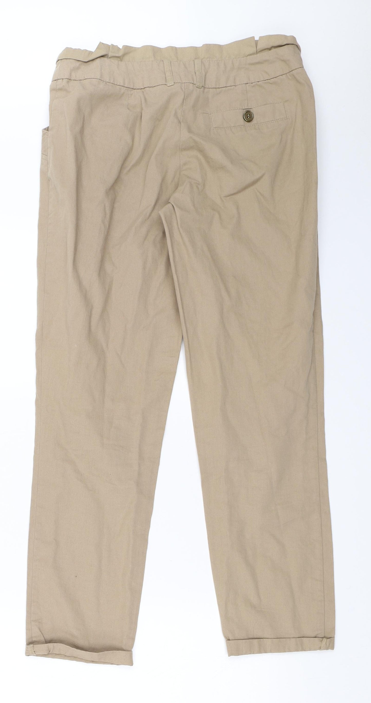 Select Womens Beige   Chino Trousers Size 8 L27 in