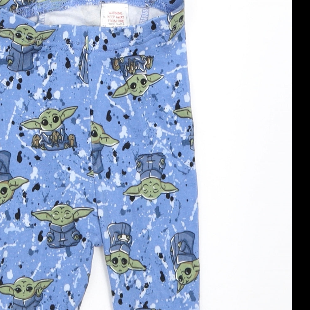 Gap Boys Blue Solid  Capri Pyjama Pants Size 12-18 Months  - star wars