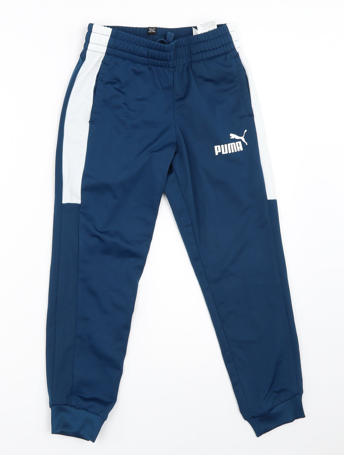 PUMA Boys Blue   Jogger Trousers Size 7-8 Years