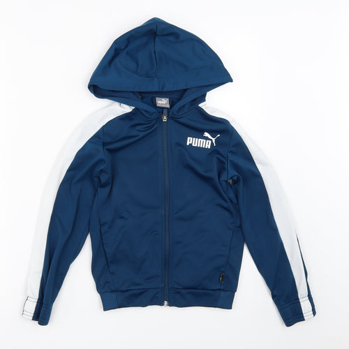 PUMA Boys Blue   Full Zip Hoodie Size 7-8 Years
