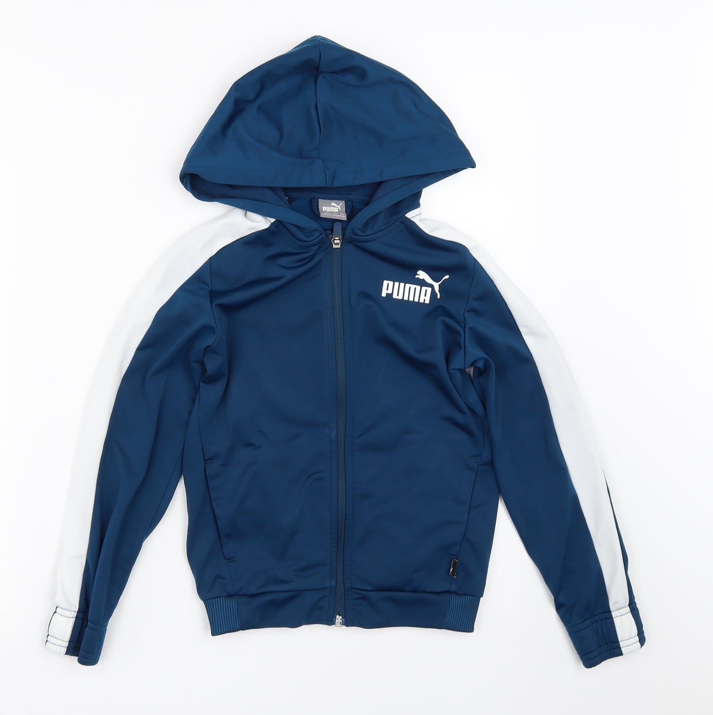 PUMA Boys Blue   Full Zip Hoodie Size 7-8 Years