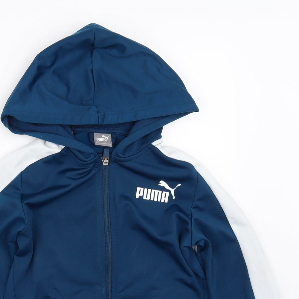 PUMA Boys Blue   Full Zip Hoodie Size 7-8 Years