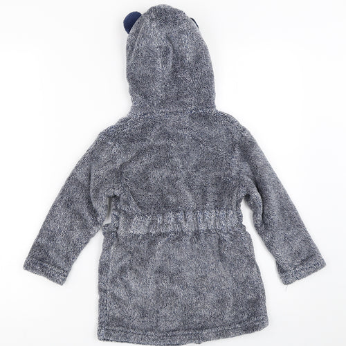 Matalan Boys Blue Solid   Robe Size 2-3 Years