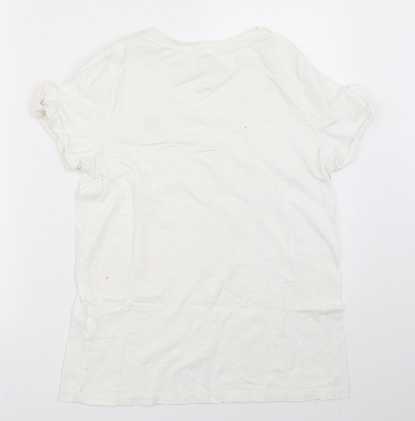 River Island Womens White   Basic T-Shirt Size 8